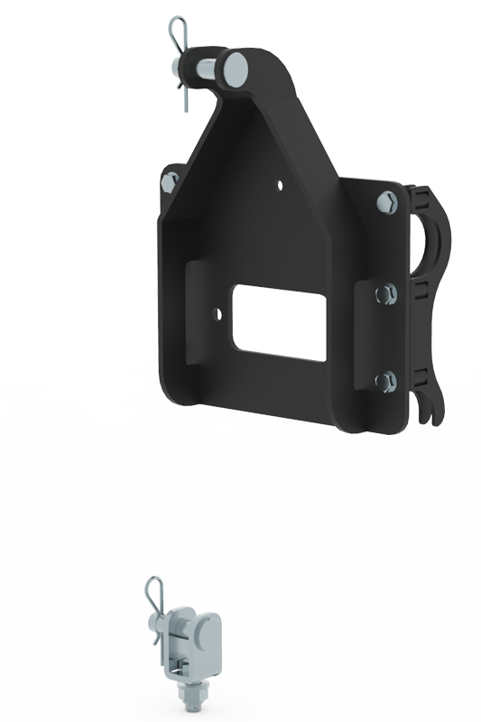 Plow lift adapter: Polaris Ranger 400 / 570 / 800 / 900