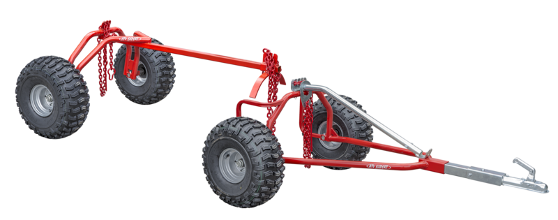 Ultratec Logging trailer + rear trailer (incl. 3 pcs choker chains)
