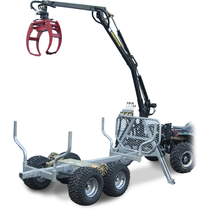 ATV Grapple crane trailer 350-II Hydraulic Roll drive & Winch