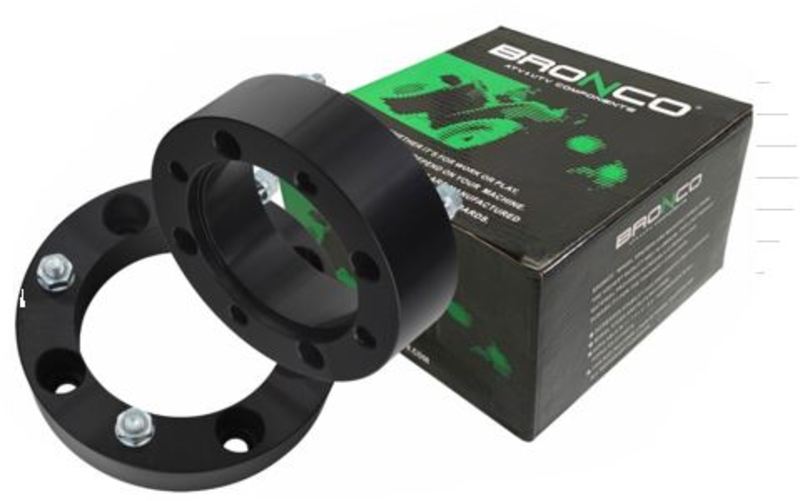 Bronco Wheel spacers ATV 2"/51mm 4/110 M10 X 1.25mm pair Black