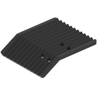 Plastic groomer blade left: for ski track maker