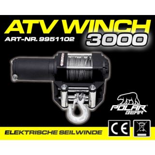 Vints Polargear 3000lbs (1360kg), 12V, trossiga