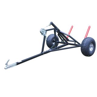 Hay bale trailer: with 2 ball coupler (US Stock)