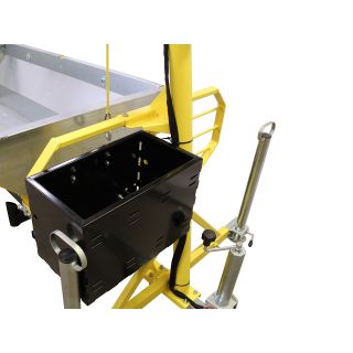 Luggage container: with chainsaw holder