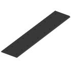 Plastic center groomer blade: for ski track maker